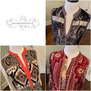 Anthropologie Bundle of 3 Tops ❤️